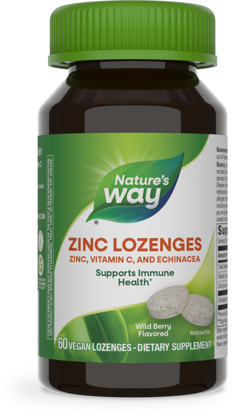 slide 1 of 5, Nature's Way Zinc Lozenges, 60 fl oz