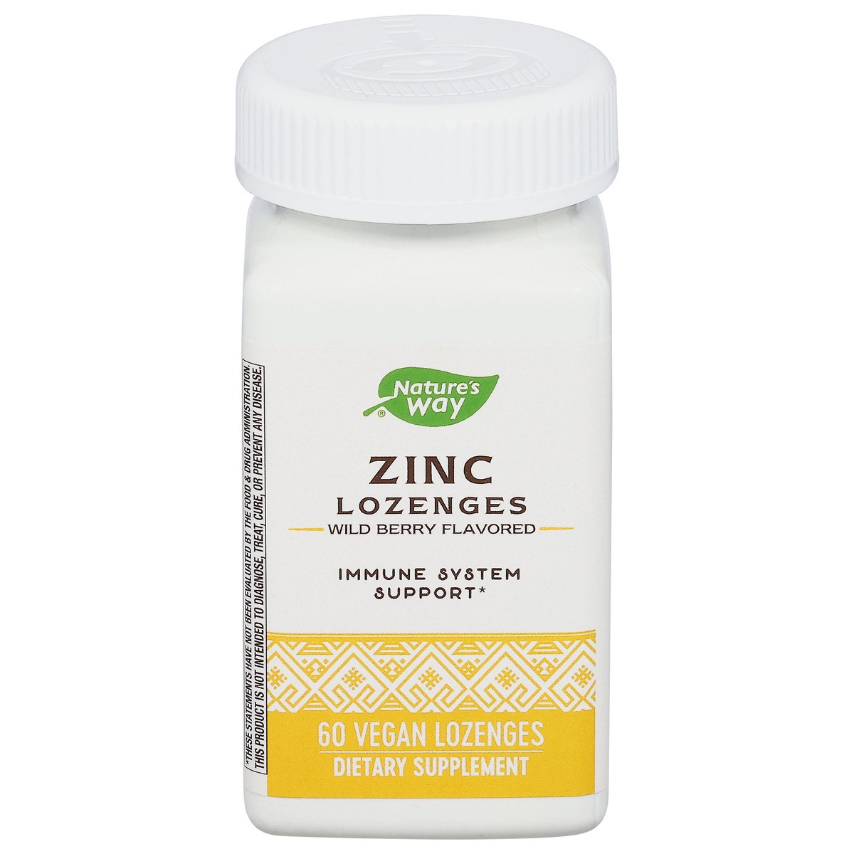 slide 1 of 5, Nature's Way Immune System Support Wild Berry Flavored Zinc Lozenges 60 Vegan Capsules, 60 fl oz