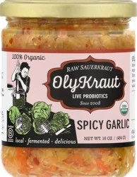 Oly Kraut Organic Spicy Garlic Raw Sauerkraut 16 oz