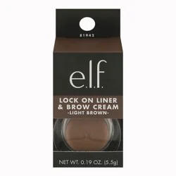 e.l.f. Light Brown Lock On Liner & Brow Cream 0.19 oz