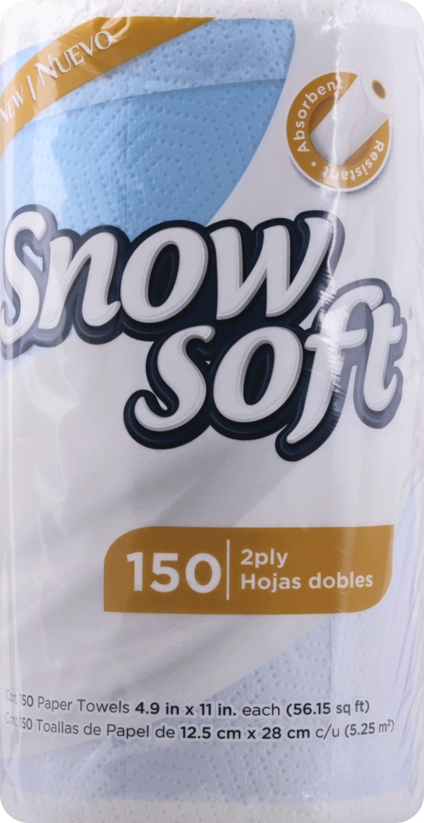 slide 2 of 11, Snow Soft 2-Ply Paper Towels 150 ea, 150 ct