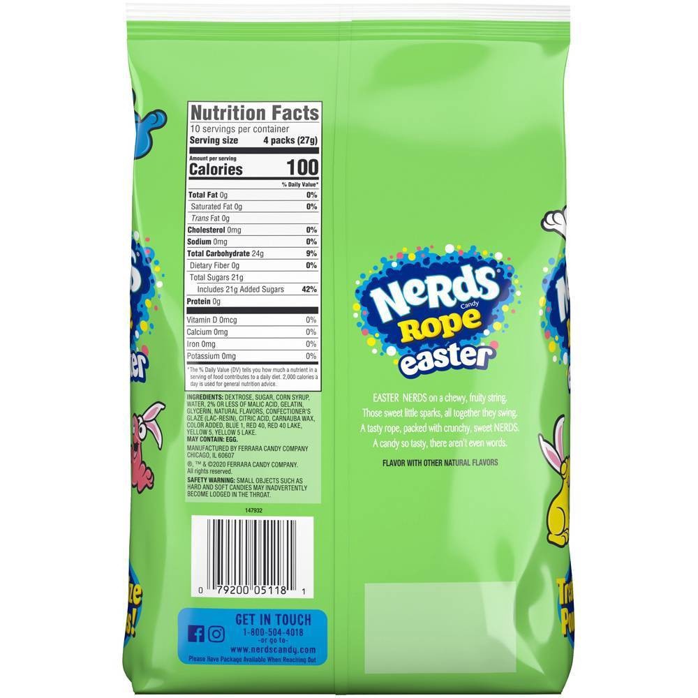 slide 2 of 6, Nerds Rope Treat Size Egg Fillers, 9.6 oz