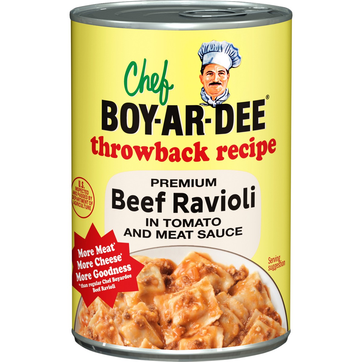 slide 5 of 5, Chef Boyardee Premium Beef Ravioli in Tomato & Meat Sauce 15 oz, 15 oz