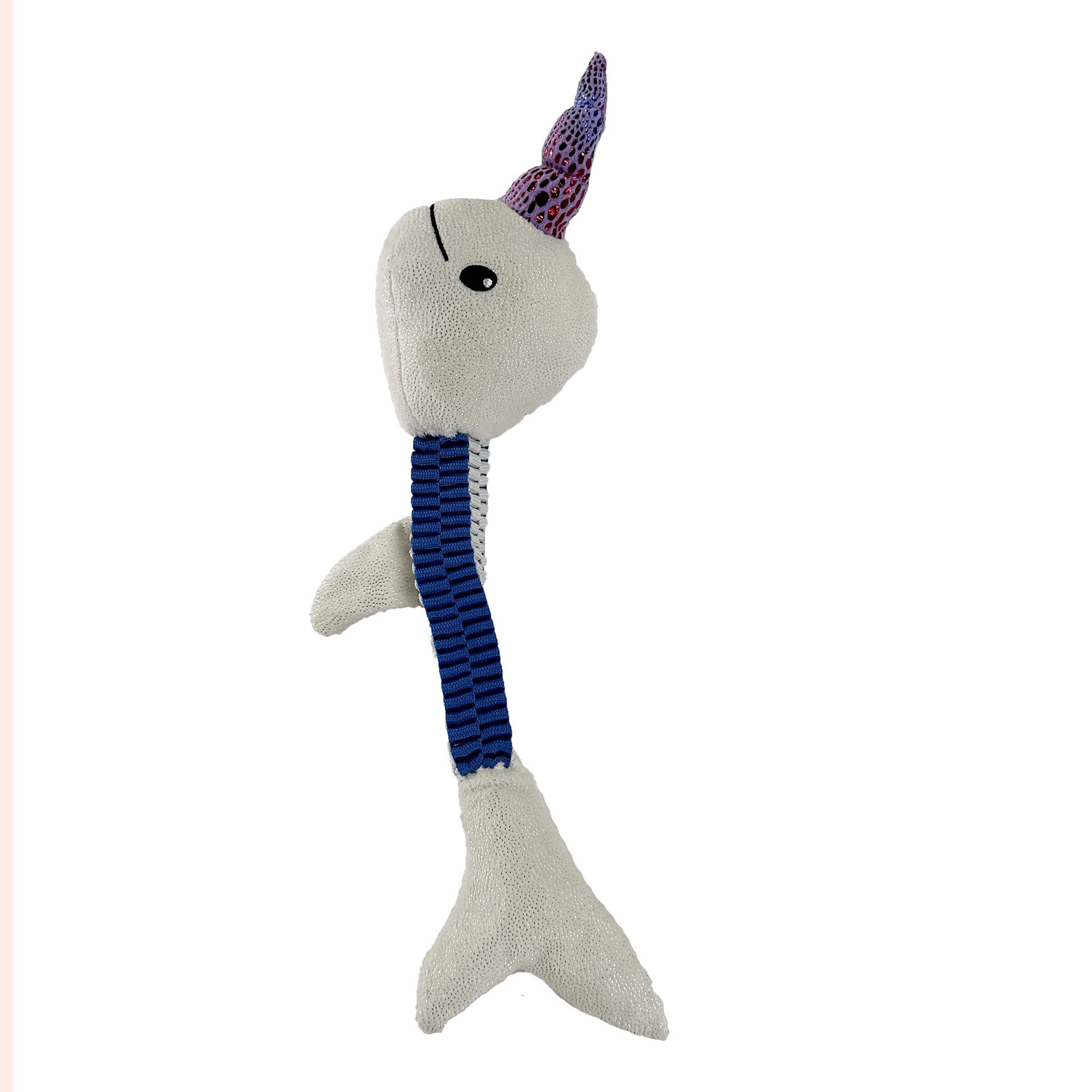 slide 1 of 1, Bark-a-Boo CUTICORN NARWHAL 50CM Dog Toy, 1 ct