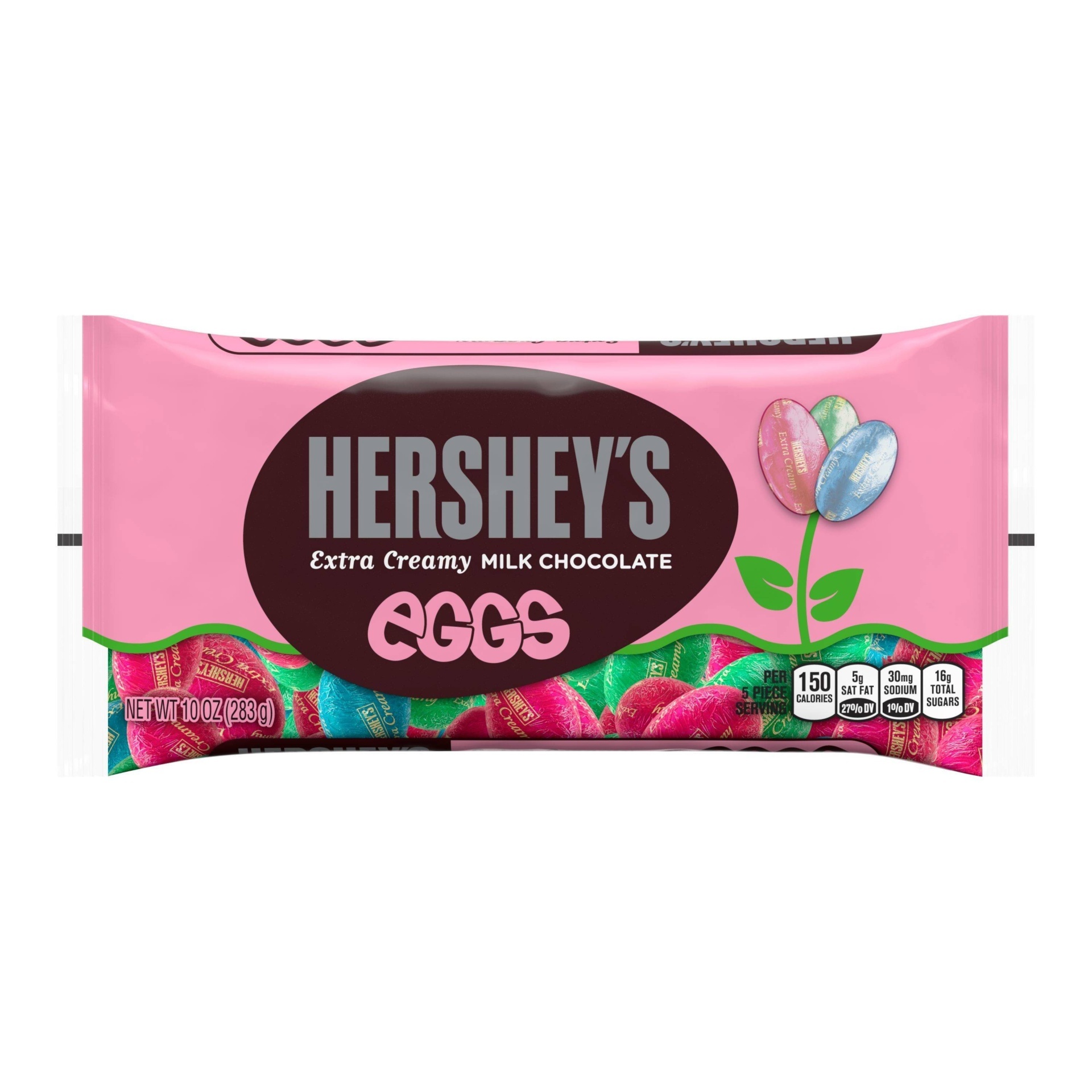 slide 1 of 2, Hershey's Easter Extra Creamy Milk Chocolate Eggs, 10 oz