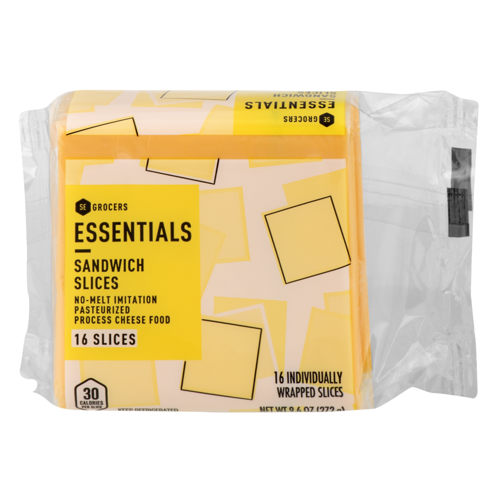 slide 1 of 1, Essentials Sandwich Slices, 9.6 oz