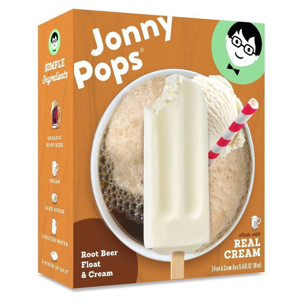 slide 1 of 4, Jonny Pops Root Beer Float & Cream Ice Cream Bars, 6.45 oz