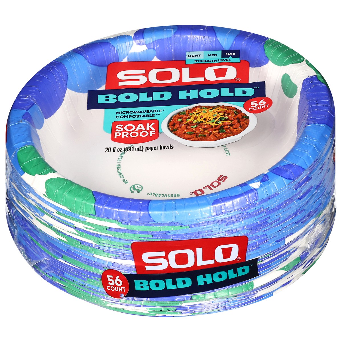 slide 2 of 4, Solo Bold Hold Max Strength Paper Plates 56 ea, 56 ct