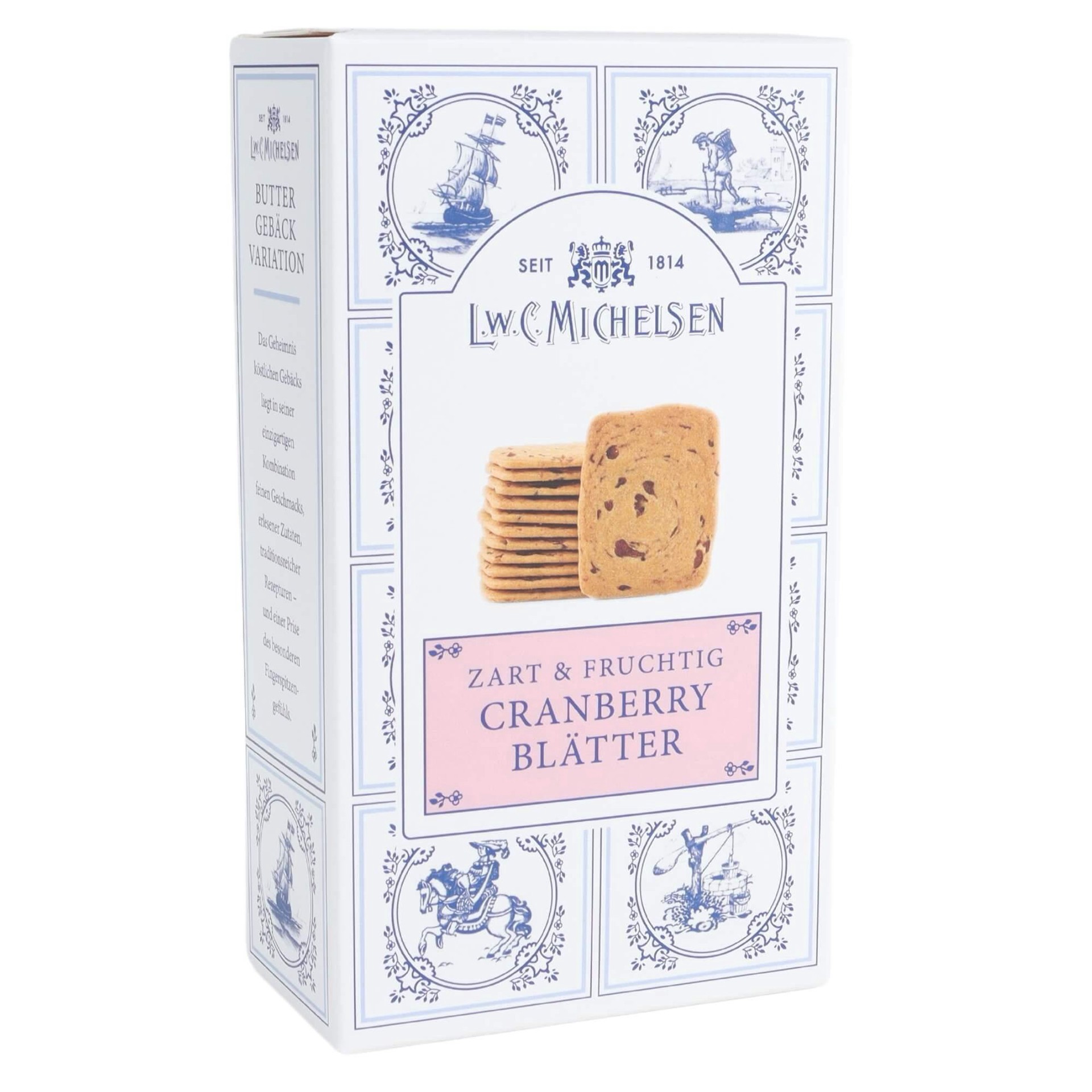 slide 1 of 1, L.W.C. Michelsen Cranberry Butter Thins, 2.82 oz