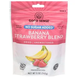 Good Sense No Sugar Added Banana Strawberry Blend 5 oz