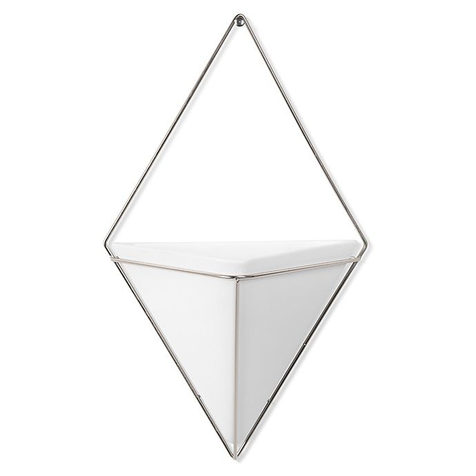 slide 1 of 7, Umbra Trigg Large Wall Planter - White/Nickel, 1 ct