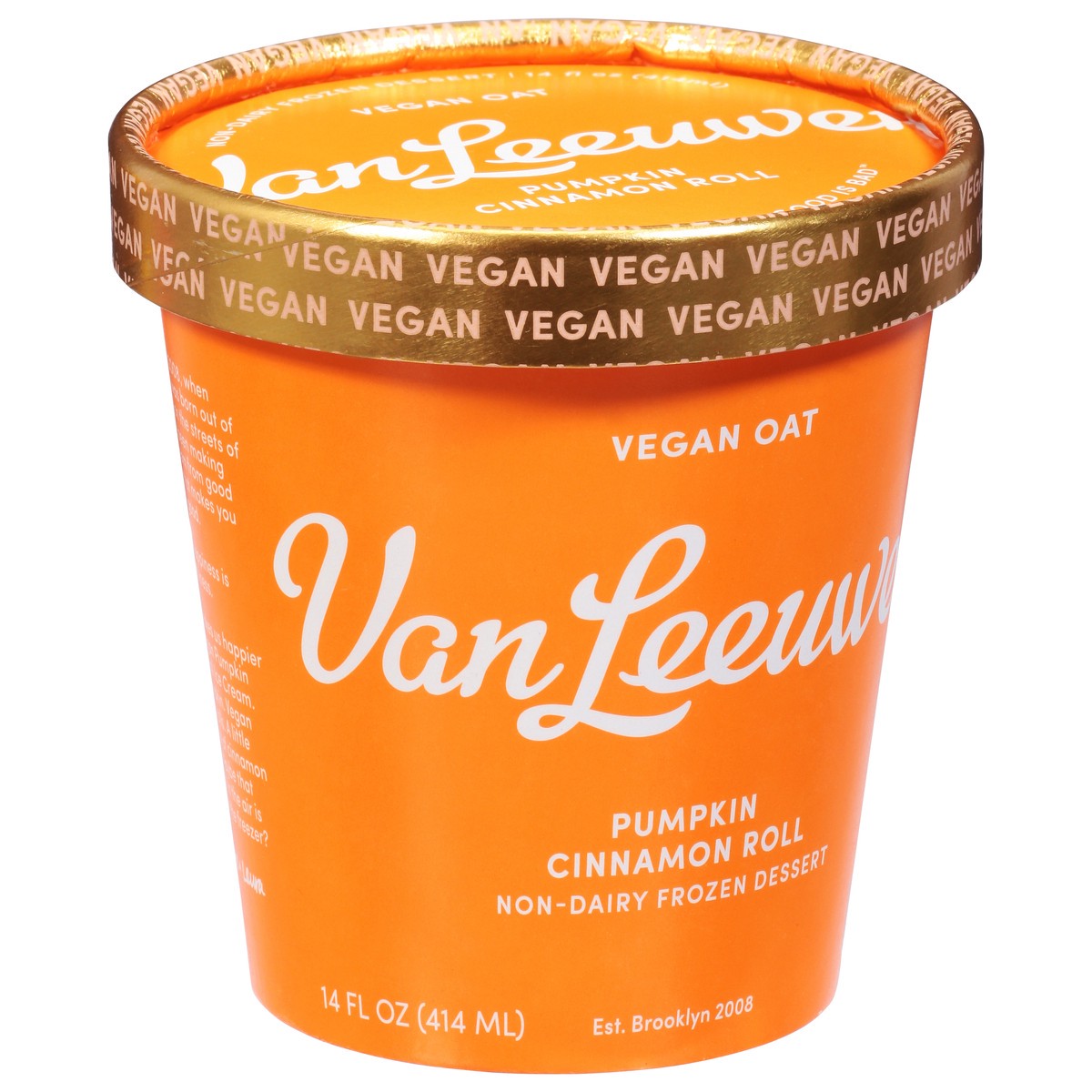 slide 7 of 9, Van Leeuwen Non-Dairy Pumpkin Cinnamon Roll Frozen Dessert 14 fl oz, 14 fl oz