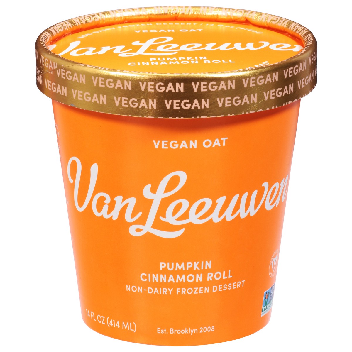 slide 1 of 9, Van Leeuwen Non-Dairy Pumpkin Cinnamon Roll Frozen Dessert 14 fl oz, 14 fl oz