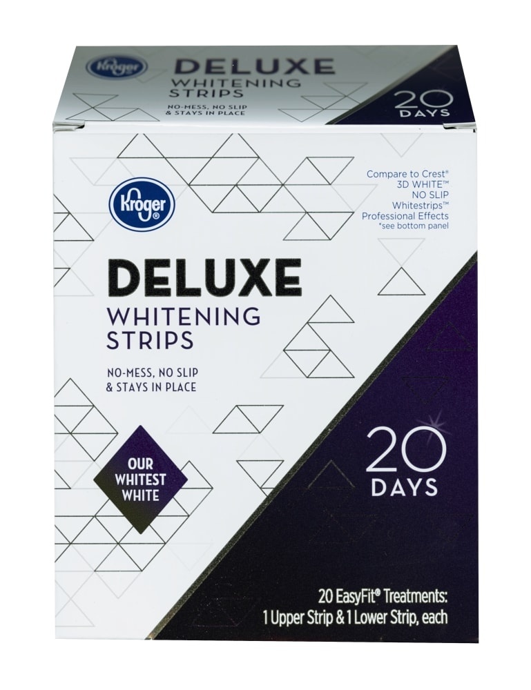 slide 1 of 1, Kroger 20 Days Deluxe Whitening Strips, 20 ct