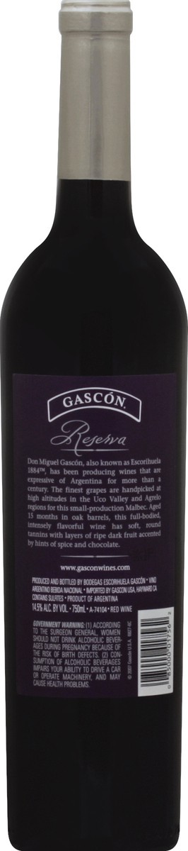 slide 3 of 4, Gascon Red Wine, 750 ml