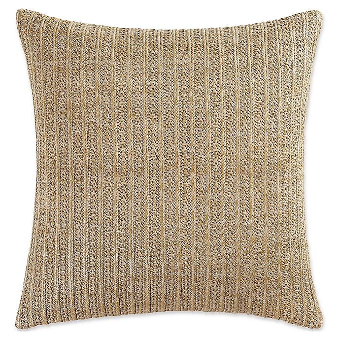 slide 1 of 2, Coastal Living Green Palm Rattan Square Throw Pillow - Natural, 1 ct