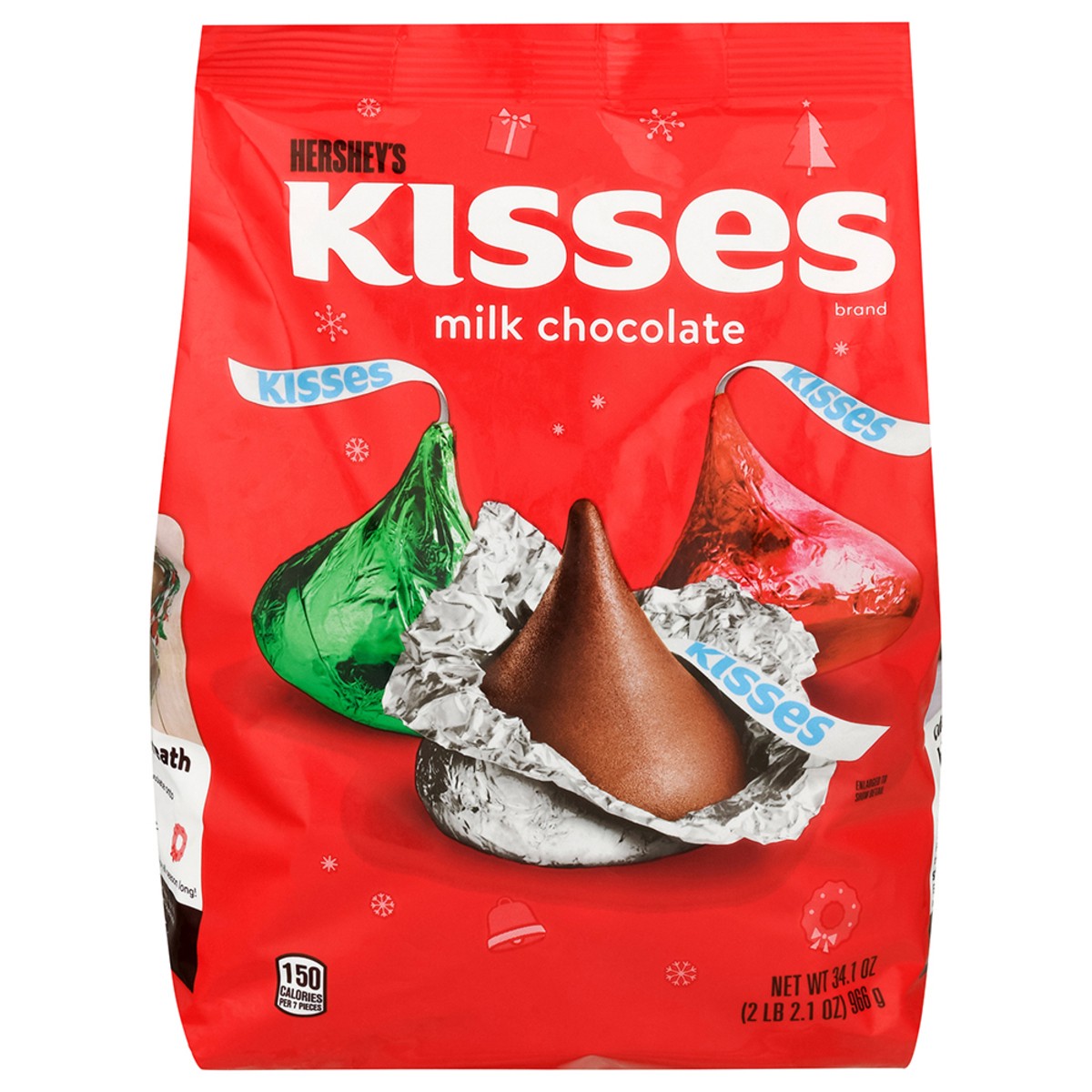 slide 1 of 8, Hershey's Kisses Milk Chocolate 34.1 oz, 34.1 oz
