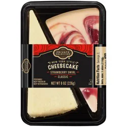 Private Selection Strawberry Swirl Cheesecake Slices