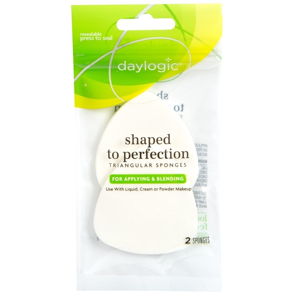slide 1 of 1, Daylogic Shaped To Perfection Triangular Sponges, 2 ct