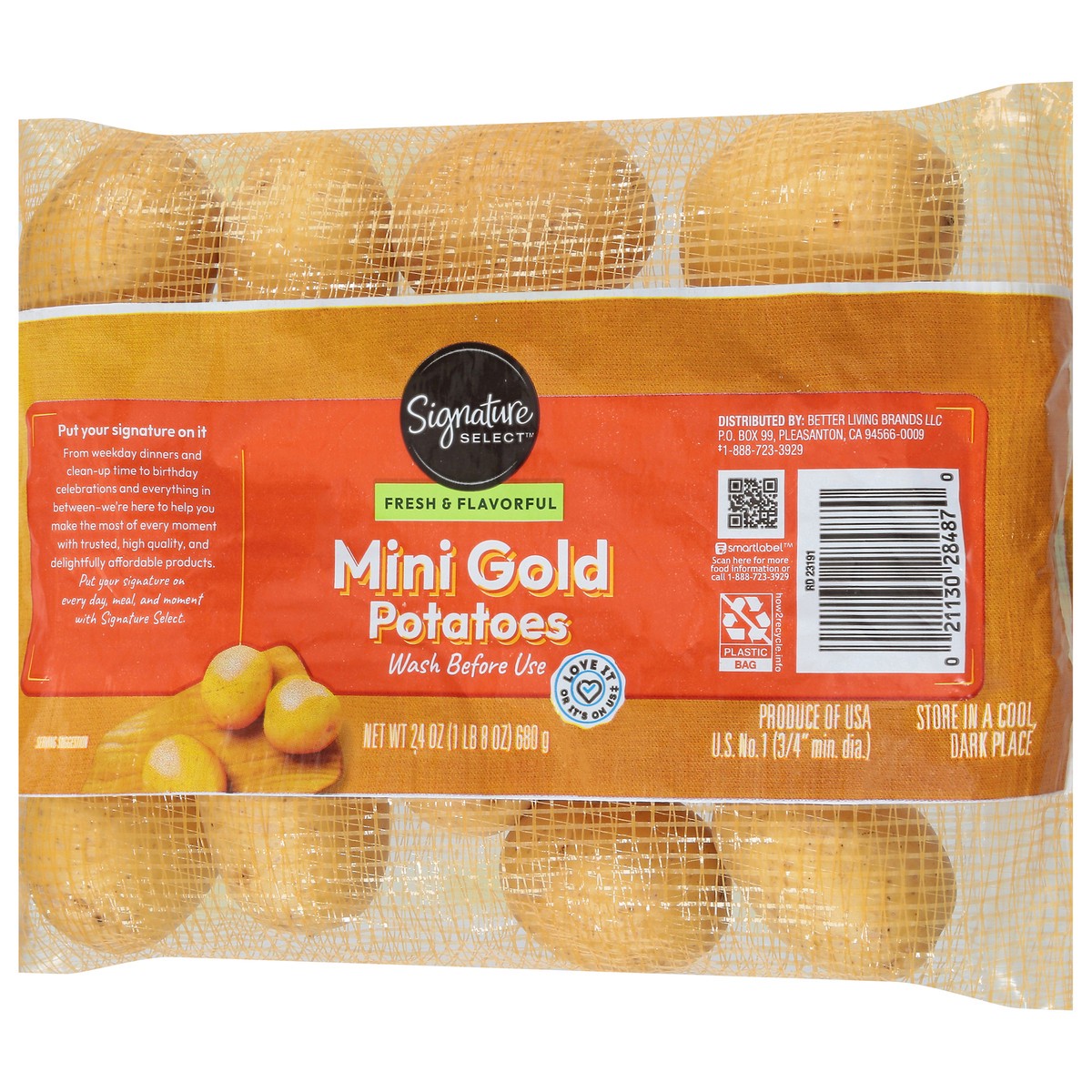 slide 6 of 12, Signature Select Mini Gold Potatoes 24 oz, 24 oz