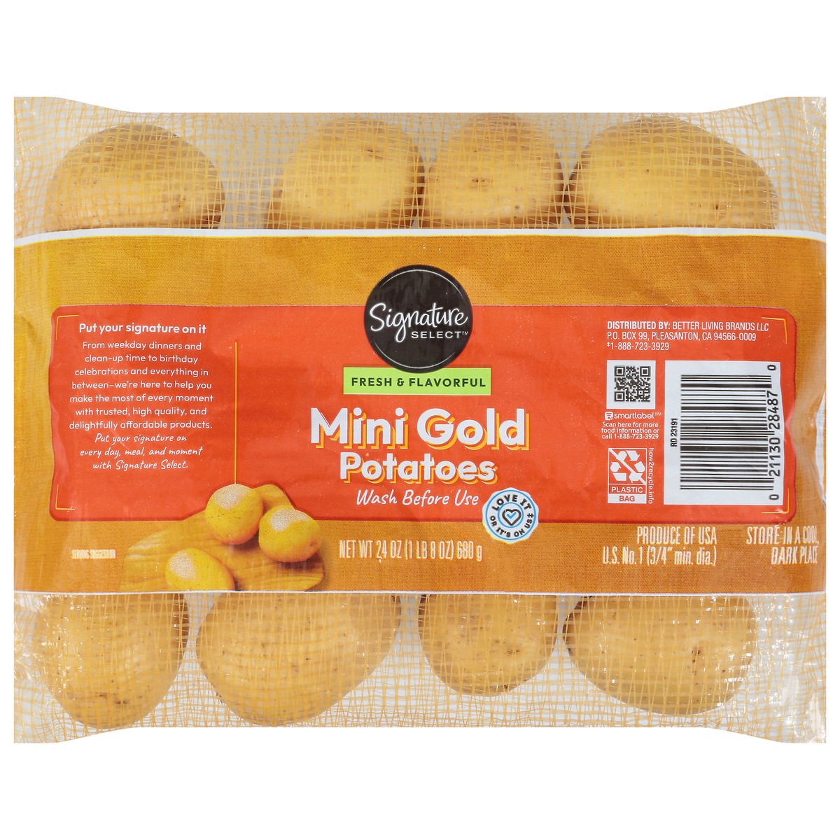 slide 1 of 12, Signature Select Mini Gold Potatoes 24 oz, 24 oz