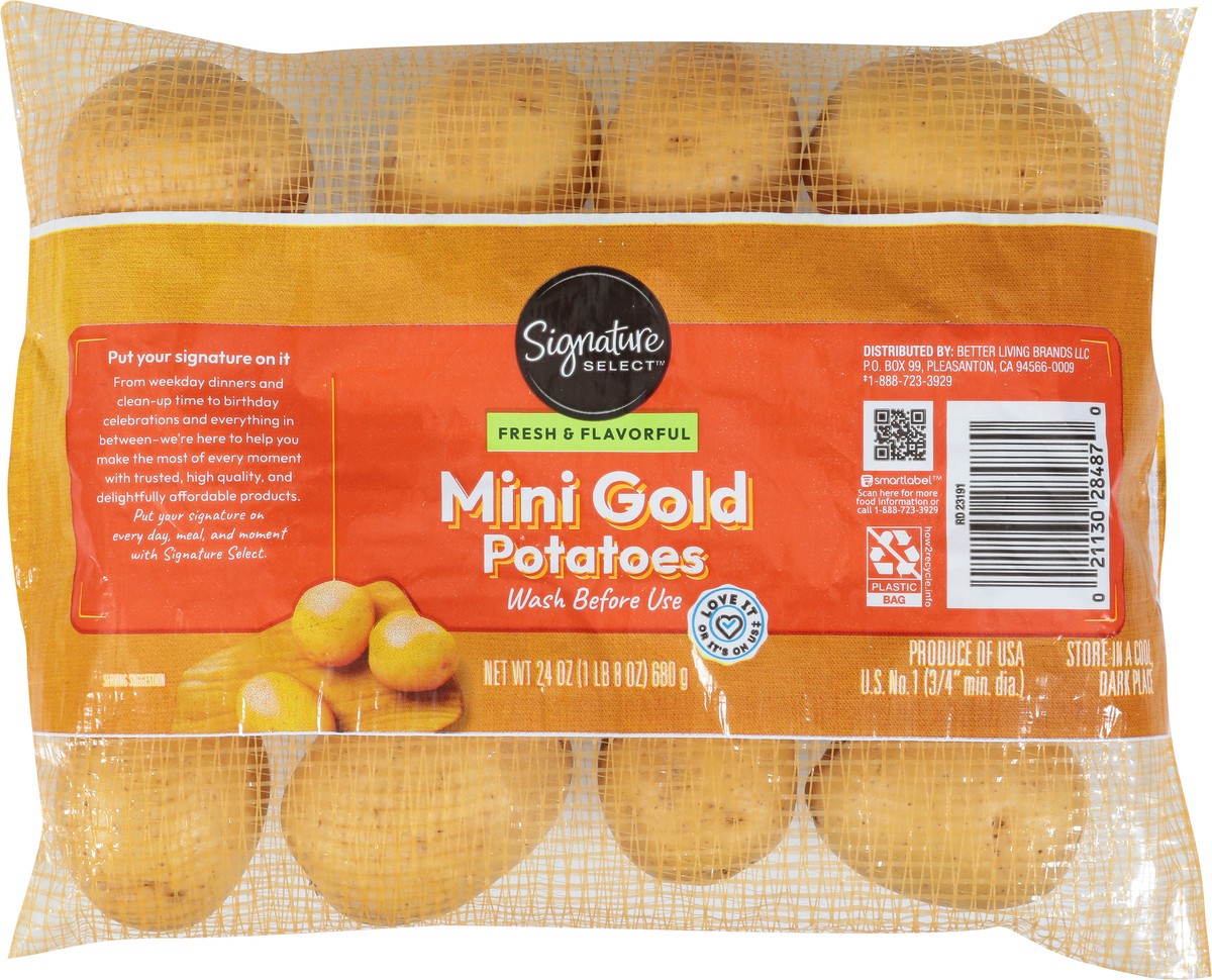 slide 12 of 12, Signature Select Mini Gold Potatoes 24 oz, 24 oz