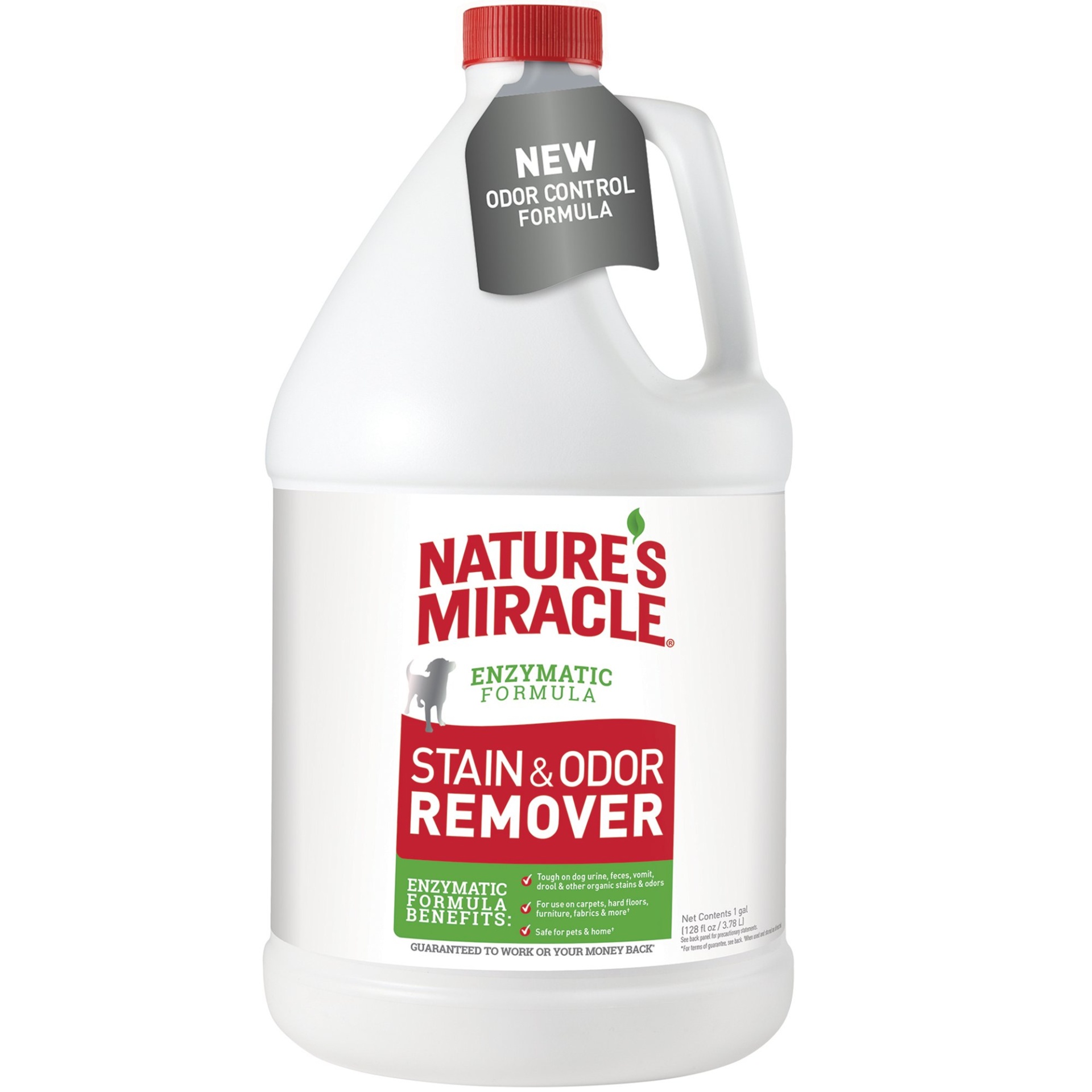 slide 1 of 1, Nature's Miracle New Formula Stain & Odor Remover, 1 gal