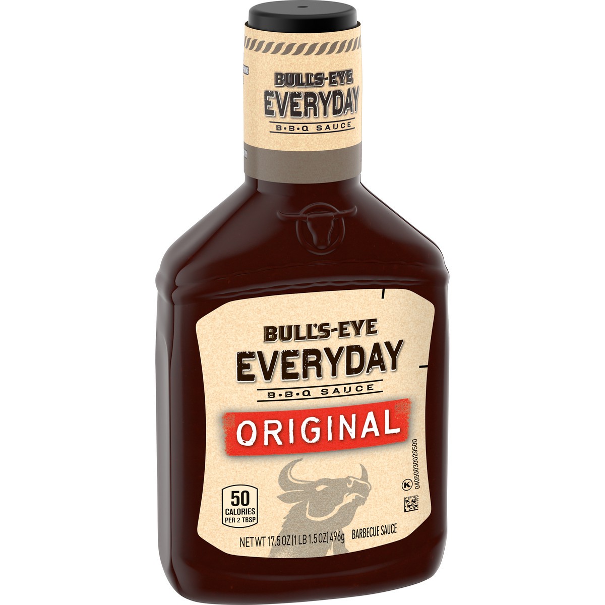 slide 9 of 9, Bull's-Eye Everyday Original BBQ Sauce, 17.5 oz Bottle, 17.5 oz