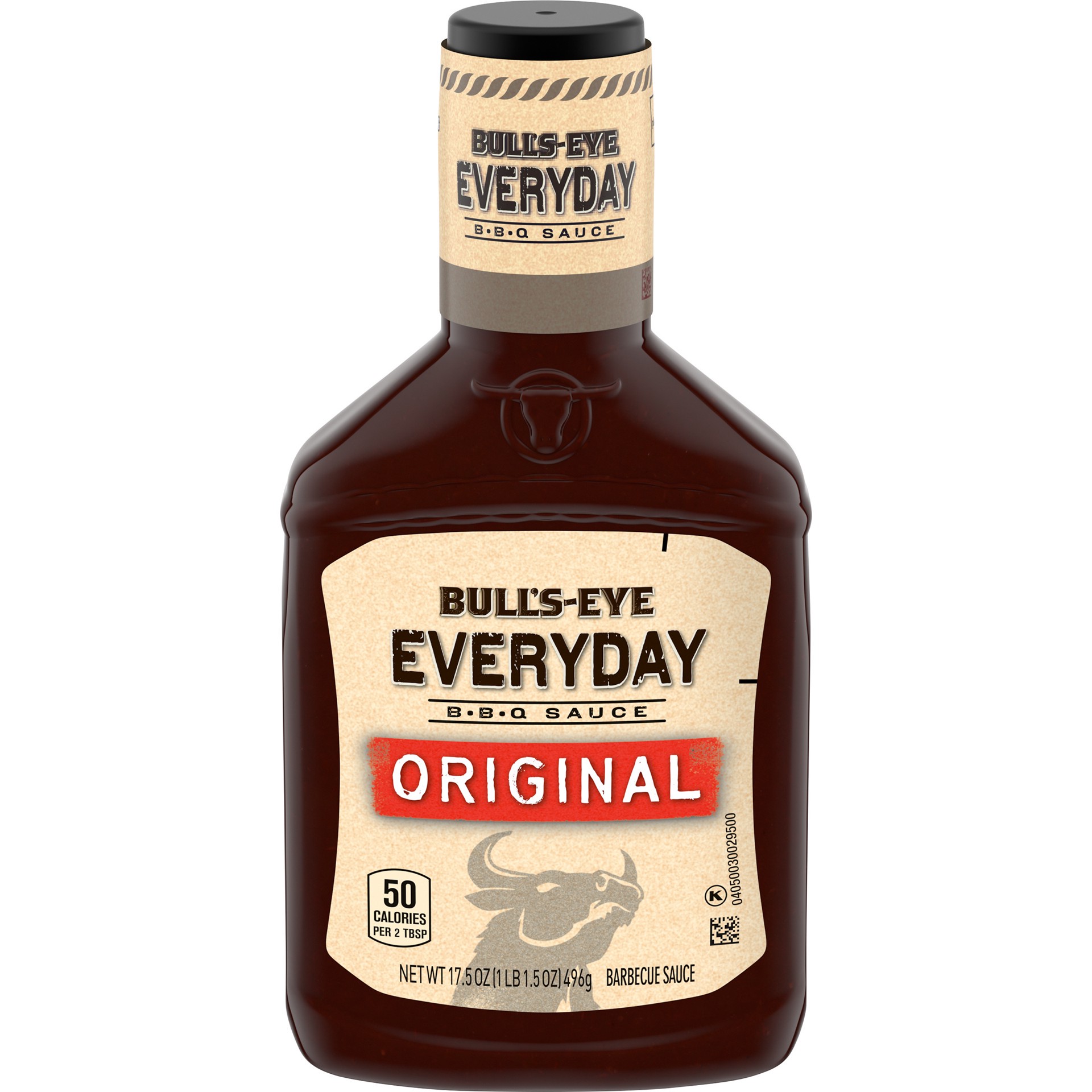 slide 1 of 9, Bull's-Eye Everyday Original BBQ Sauce, 17.5 oz Bottle, 17.5 oz