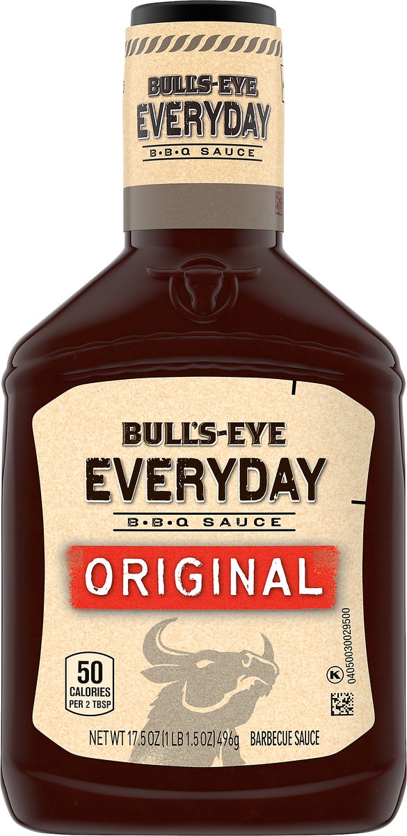 slide 3 of 9, Bull's-Eye Everyday Original BBQ Sauce, 17.5 oz Bottle, 17.5 oz