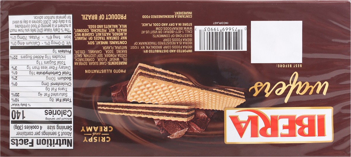slide 5 of 9, Iberia Chocolate Wafers 4.9 oz, 4.9 oz