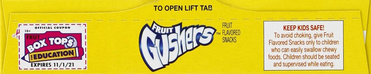 slide 2 of 6, Fruit Gushers Fruit Flavored Snacks, Sour, Triple Berry Shock, 5.4 oz