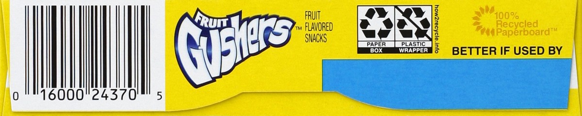 slide 4 of 6, Fruit Gushers Fruit Flavored Snacks, Sour, Triple Berry Shock, 5.4 oz