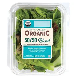 Central Market Organic 50/50 Blend - Spinach & Spring Mix