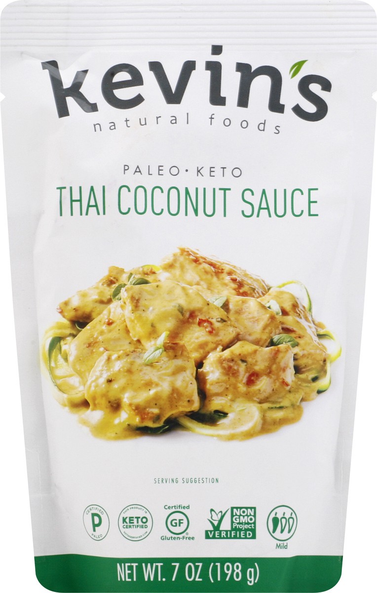 slide 1 of 12, Kevin's Mild Thai Coconut Sauce 7 oz, 7 oz