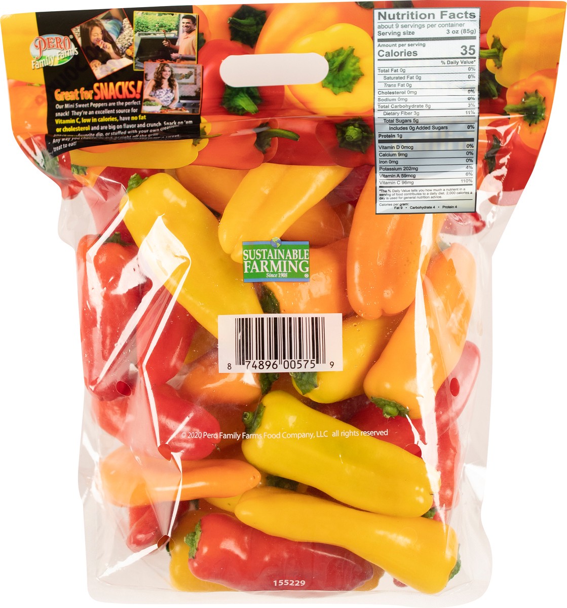 slide 5 of 10, Pero Family Farms Sweet Mini Peppers 28 oz, 28 oz