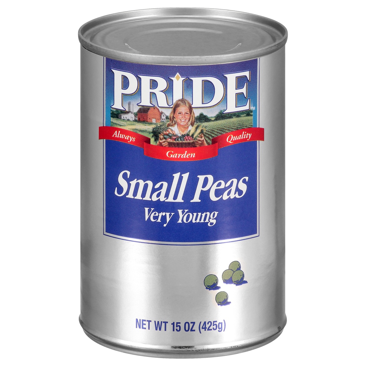 slide 1 of 1, Pride Small Peas, 15 oz