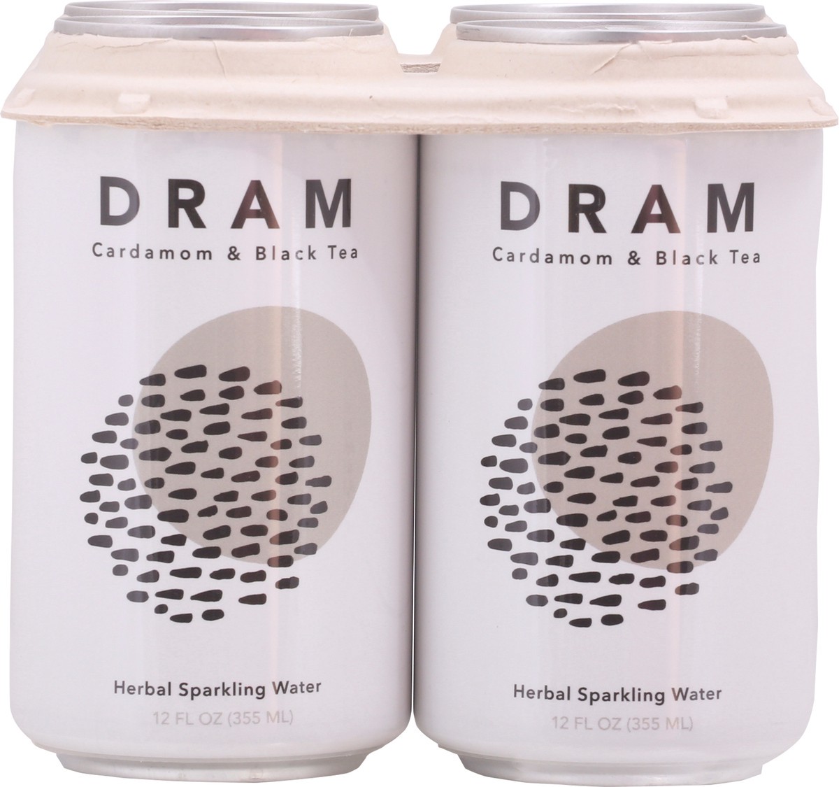 slide 7 of 9, Dram Apothecary Cardamom & Black Tea Herbal Sparkling Water- 4 ct, 4 ct