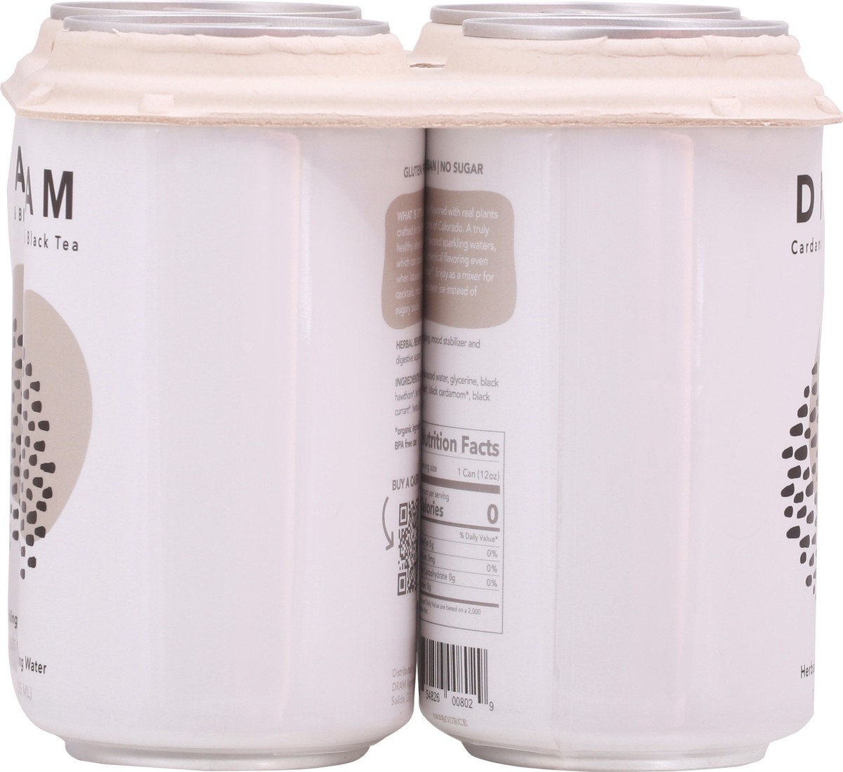 slide 6 of 9, Dram Apothecary Cardamom & Black Tea Herbal Sparkling Water- 4 ct, 4 ct