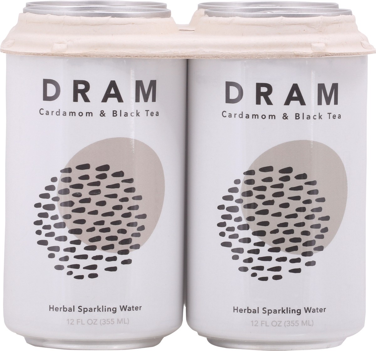 slide 1 of 9, Dram Apothecary Cardamom & Black Tea Herbal Sparkling Water- 4 ct, 4 ct