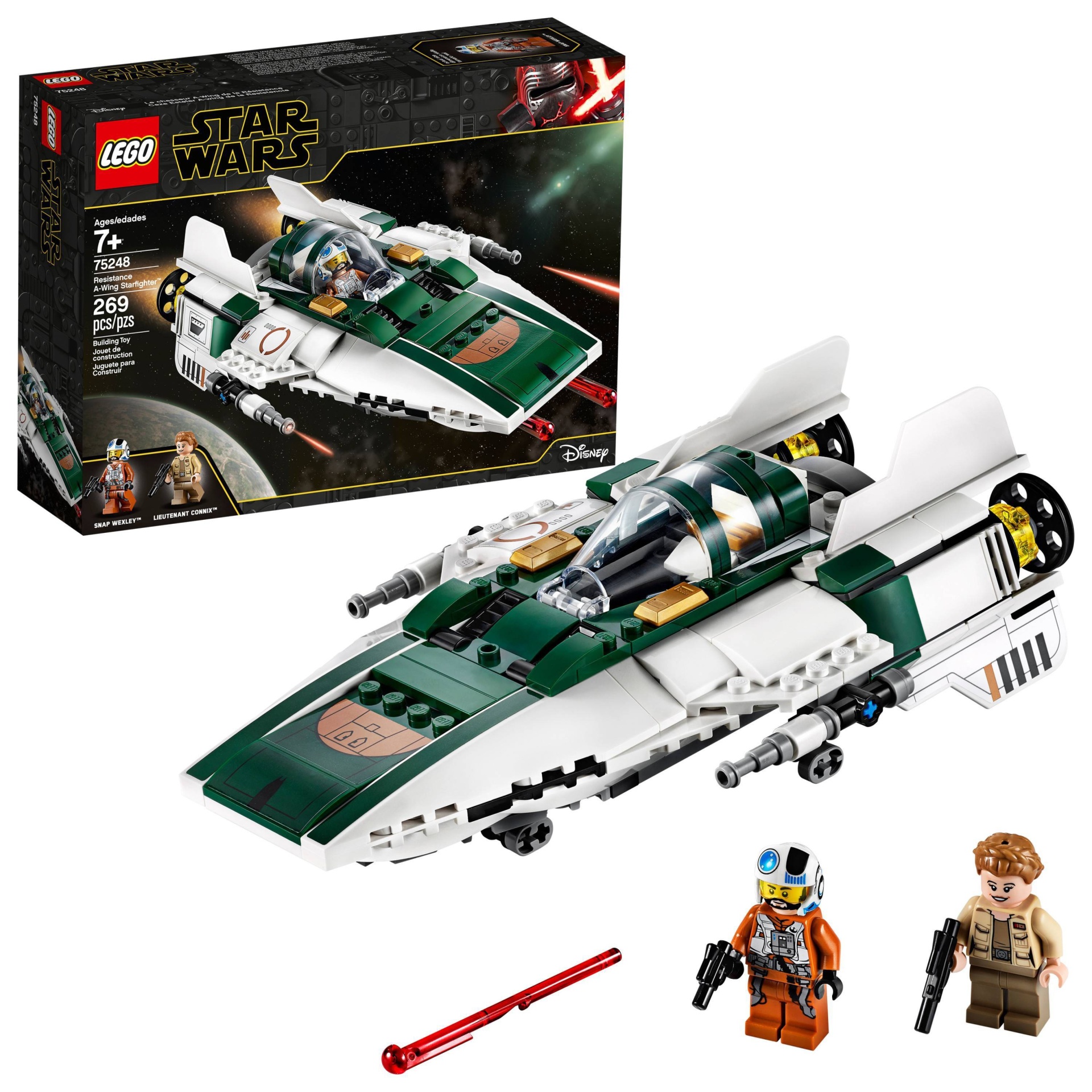 slide 1 of 7, LEGO Star Wars Resistance A-Wing Fighter, 1 ct