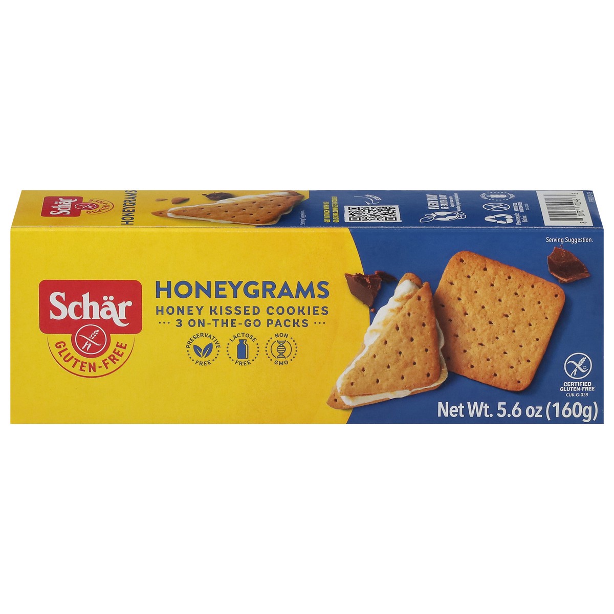 slide 8 of 17, Schär Gluten-Free Honeygrams Cookies- 3 ct, 3 ct