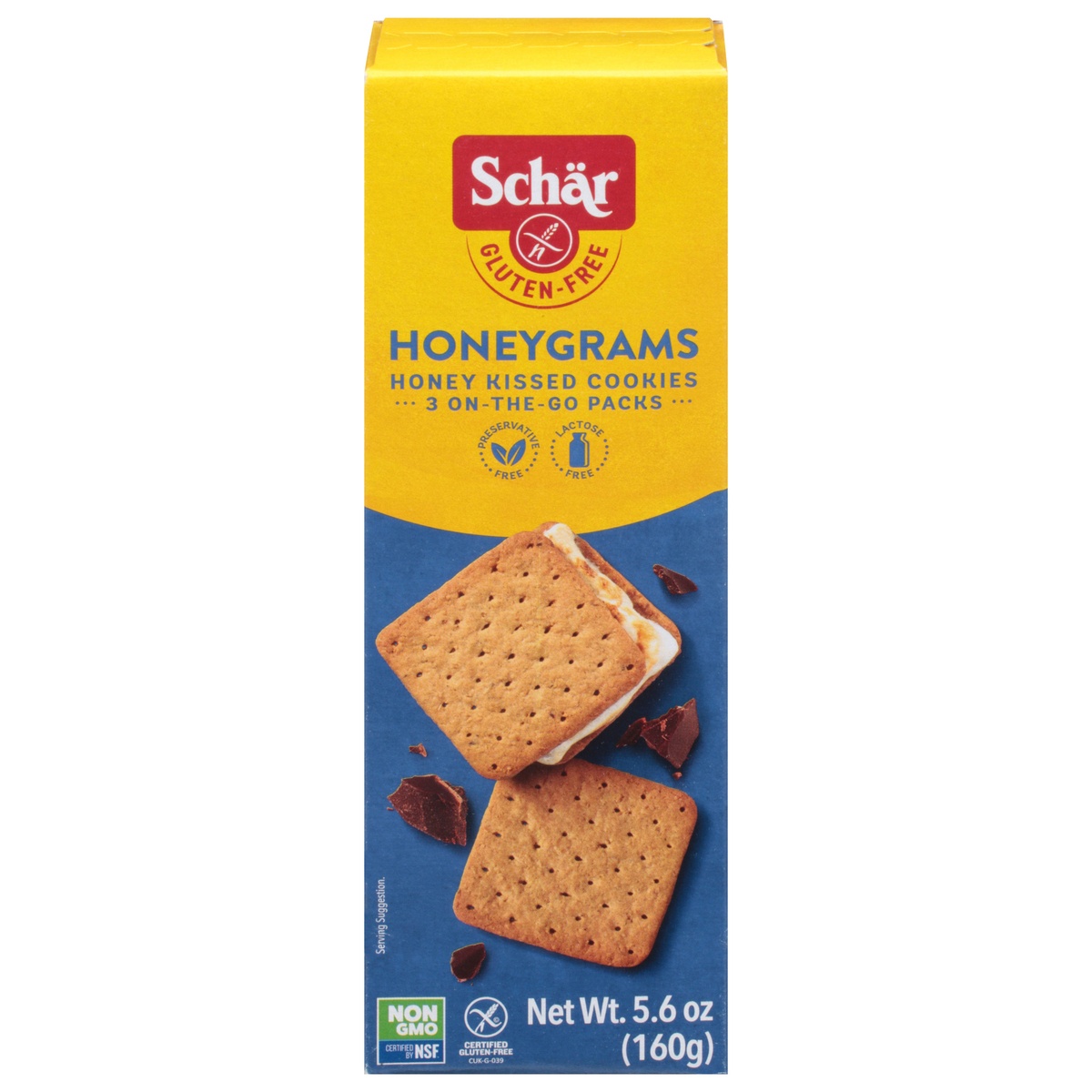 slide 1 of 1, Schär Honey Kissed Gluten Free Cookies 3 Packs 3 ea, 5.6 oz