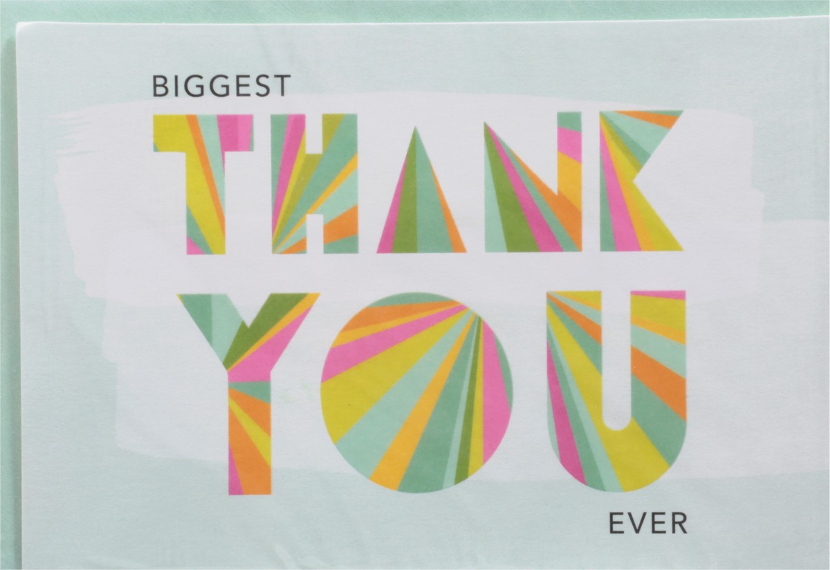 slide 2 of 9, American Greetings Thank You Card (Biggest Thank You), 1 ct