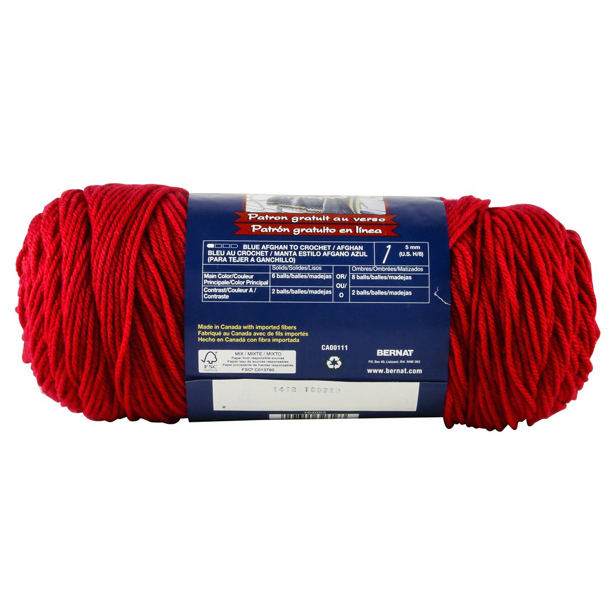 slide 4 of 4, Bernat Super Value Yarn - Cherry Red, 1 ct