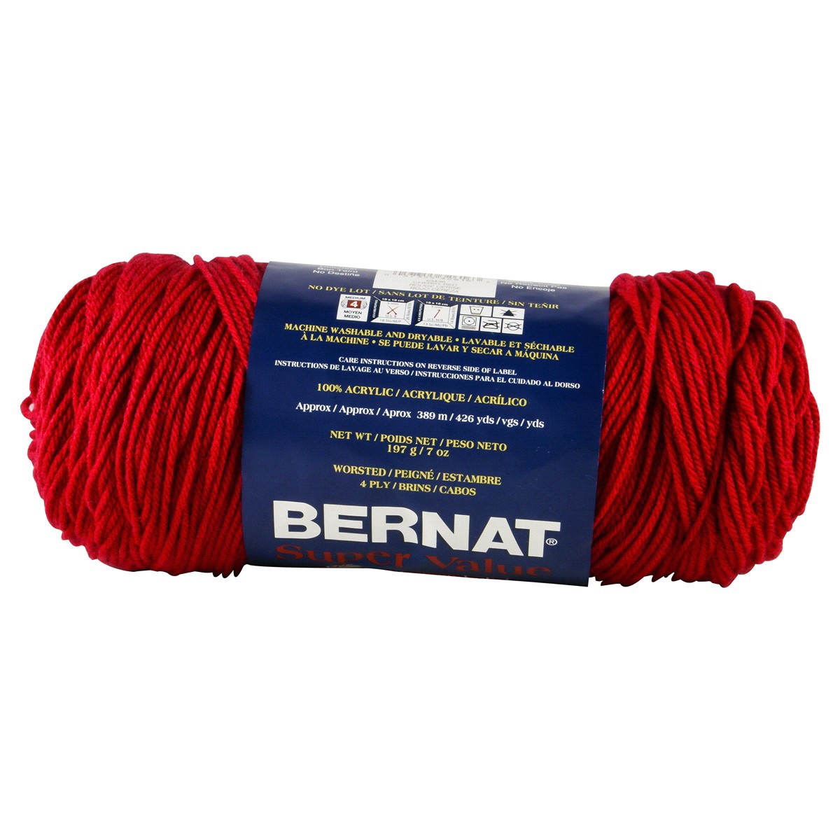 slide 2 of 4, Bernat Super Value Yarn - Cherry Red, 1 ct