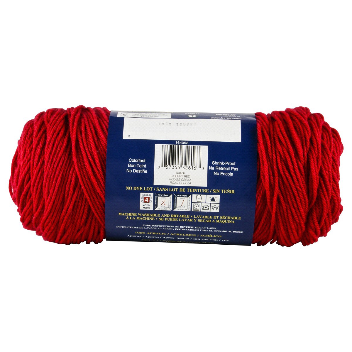 slide 3 of 4, Bernat Super Value Yarn - Cherry Red, 1 ct