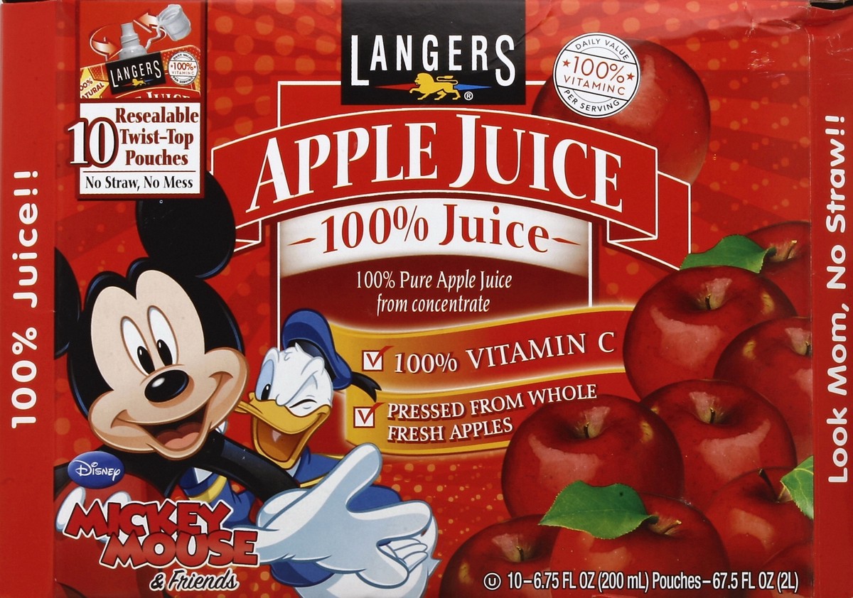 slide 3 of 4, Langers 100% Juice 10 ea, 10 ct