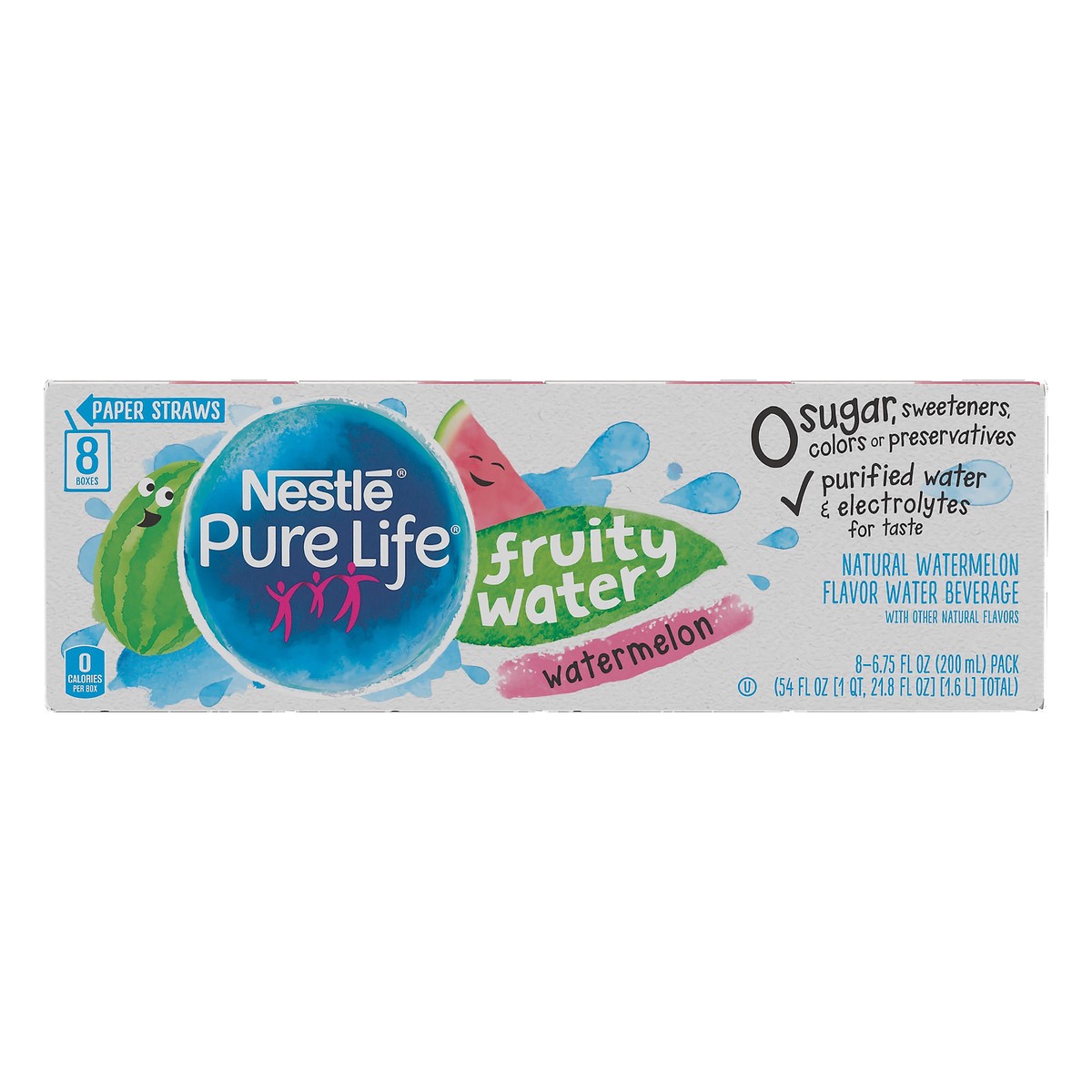 slide 1 of 8, Nestlé Pure Life Fruity Water Watermelon Flavor, 54 fl oz