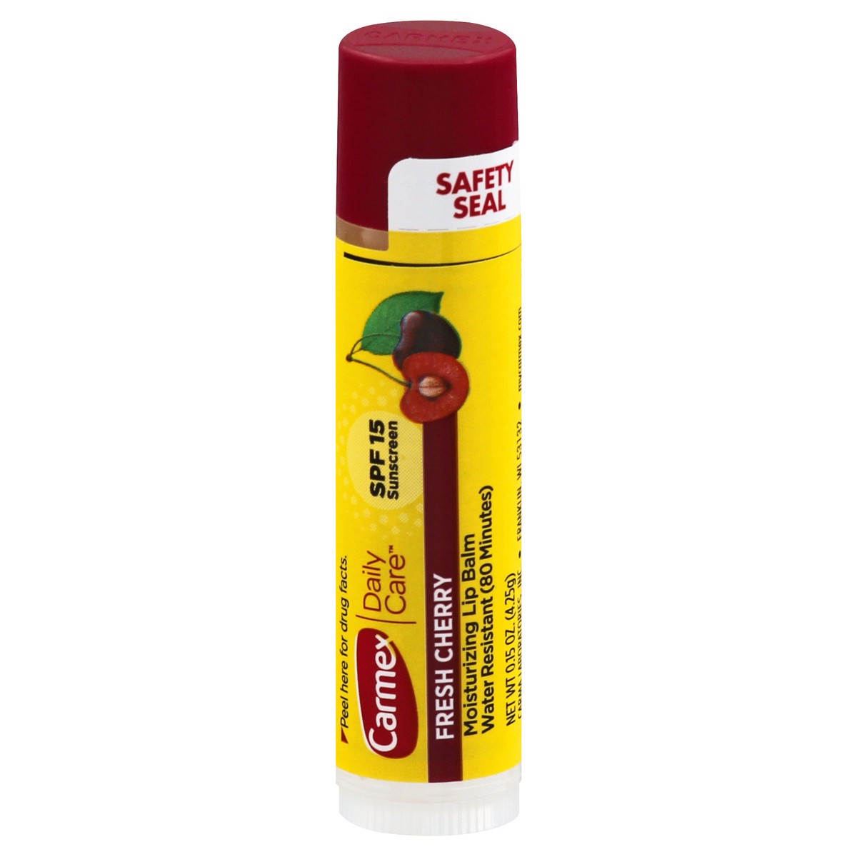slide 6 of 9, Carmex Daily Care SPF 15 Moisturizing Fresh Cherry Lip Balm 0.15 oz, 0.15 oz